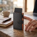 Men's Wallet with Pull-Out Card Holder and Coin Pocket RFID 10.1 x 7 x 2.5 cm Up to 9 Cards Press Stud Fastening 6
