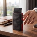 Men's Wallet with Pull-Out Card Holder and Coin Pocket RFID 10.1 x 7 x 2.5 cm Up to 9 Cards Press Stud Fastening 8