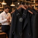 Men's Y-Shape Braces with Three Plastic Clips Width 3.8 cm Length 120 cm Elastic Polyester For Work and Suit 2