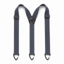 Men's Y-Shape Braces with Three Plastic Clips Width 3.8 cm Length 120 cm Elastic Polyester For Work and Suit 10