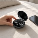 Draadloze oordopjes voor het slapen Bluetooth 5.3 Mini oordopjes voor zijslapen met microfoon en oplaadcase 4