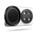 Filtro ND variabile per mobile 67 mm ND2–ND400 Supporto magnetico pieghevole Vetro ottico Telaio in alluminio Nero Per video e lunghe esposizioni 3