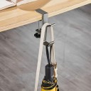 Kopfhörerhalter für den Tisch mit Schraubenklemme Zwei Haken Höhe 11 cm Aluminiumlegierung Für Gaming-Headset und Handtasche 11