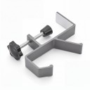 Kopfhörerhalter für den Tisch mit Schraubenklemme Zwei Haken Höhe 11 cm Aluminiumlegierung Für Gaming-Headset und Handtasche 2