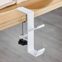 Kopfhörerhalter für den Tisch mit Schraubenklemme Zwei Haken Höhe 11 cm Aluminiumlegierung Für Gaming-Headset und Handtasche 12