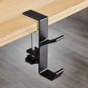 Kopfhörerhalter für den Tisch mit Schraubenklemme Zwei Haken Höhe 11 cm Aluminiumlegierung Für Gaming-Headset und Handtasche 13