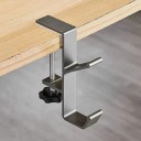 Kopfhörerhalter für den Tisch mit Schraubenklemme Zwei Haken Höhe 11 cm Aluminiumlegierung Für Gaming-Headset und Handtasche 14