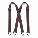 Pánske kšandy v tvare X so štyrmi plastovými karabinami Šírka 3,8 cm Dĺžka 120 cm Elastický polyester Pre prácu aj oblek 11