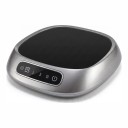 Ohřívač hrnků 13 x 11,7 x 2,5 cm Elektrická podložka na hrnek USB 10 W 3 teploty 55 65 85 °C Dotykové ovládání Šedá Káva Čaj Kancelář 1