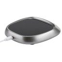 Ohřívač hrnků 13 x 11,7 x 2,5 cm Elektrická podložka na hrnek USB 10 W 3 teploty 55 65 85 °C Dotykové ovládání Šedá Káva Čaj Kancelář 3