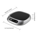 Ohřívač hrnků 13 x 11,7 x 2,5 cm Elektrická podložka na hrnek USB 10 W 3 teploty 55 65 85 °C Dotykové ovládání Šedá Káva Čaj Kancelář 5