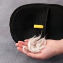 Guanto elettrostatico per rimuovere i peli di cani e gatti Riutilizzabile rimuovi peli Nero Per abbigliamento, divano e tappeto 5