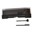 Sada na čištění vinylových desek Kartáč 127 x 45 mm s průhledným krytem Kartáček na hrot přenosky Černá Pro gramofony a LP desky 5