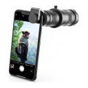 Teleobjetiva para móvel APEXEL 28x Monóculo com foco manual Comprimento 159 mm Alumínio e vidro óptico Com clipe Preto Para fotografias à distância 4