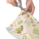 Ubrouco de cera para alimentos em rolo 100 x 30 cm Cera de abelha e algodão Embalagem cortável para pão, queijo, fruta e tigelas 4