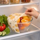 Ubrouco de cera para alimentos em rolo 100 x 30 cm Cera de abelha e algodão Embalagem cortável para pão, queijo, fruta e tigelas 7