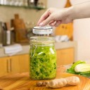 Sklenené fermentačné závažia s úchytem 7 cm Priehľadné sklo Pre zaváracie poháre so širokým hrdlom Na kvasenie zeleniny a kapusty 3
