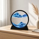 3D-Bild mit beweglichem Sand Rundes Sandpendelbild 18 x 19 cm Glas und Ständer Tischdekoration für Wohnzimmer und Büro 6