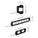 Sada pro digitalizaci negativů 35 mm LED podsvícení 42 LED CRI 95+ Držák filmu i diapozitivů Černá pro skenování fotoaparátem a mobilem 8