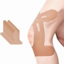 Teipo Kinesiológico para o Joelho Pré-Cortado 10 Unidades Fita de Algodão Elástica À Prova de Água e Respirável Para Corrida e Fitness 5
