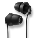 Fones de ouvido com fio para dormir com microfone e controlo de volume Jack 3,5 mm Cabo 1,2 m Pontas de silicone 3