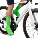 Cyklistické silikónové návleky na tretry Vysoké Vetruodolné a nepromokavé Otvor v podrážke pre kufre Pre cestu aj MTB 2