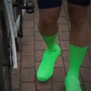 Cyklistické silikónové návleky na tretry Vysoké Vetruodolné a nepromokavé Otvor v podrážke pre kufre Pre cestu aj MTB 6