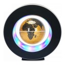 Globo magnetico levitante 8,5 cm con base circolare 17,5 cm e retroilluminazione LED colorata Decorazione e lampada da tavolo 10