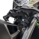 Etuspoileri moottoripyörälle Kawasaki Z900 ja Z900 SE 2025-2026 Aerodynaaminen siipi Hiilikuitukuviolla ABS muovia 36 x 26 x 6 cm 6