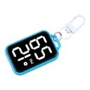 Digitale LED sleutelhangerhorloge met karabijnhaak Grote cijfers Touch verlichting Wijzerplaat 33 mm Rugzak hanger 1