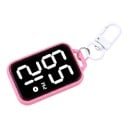 Digitale LED sleutelhangerhorloge met karabijnhaak Grote cijfers Touch verlichting Wijzerplaat 33 mm Rugzak hanger 3