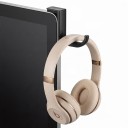 Gancio per cuffie da monitor Supporto per cuffie da applicare sulla parte superiore dello schermo 7,5 cm Nero Per scrivania da gioco e da ufficio 2