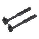 Escova de limpeza da agulha do gira-discos 2 pcs Comprimento 5,7 cm Preto Pequena escova para a agulha do cartucho Para cuidados regulares 1