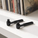 Escova de limpeza da agulha do gira-discos 2 pcs Comprimento 5,7 cm Preto Pequena escova para a agulha do cartucho Para cuidados regulares 4
