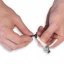 Escova de limpeza da agulha do gira-discos 2 pcs Comprimento 5,7 cm Preto Pequena escova para a agulha do cartucho Para cuidados regulares 5