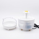 Fontana per gatti 1,2 l con beccuccio a forma di fiore Pompa con spina EU 230 V Filtro e ricircolo dell'acqua Distributore 3