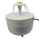 Fontana per gatti 1,2 l con beccuccio a forma di fiore Pompa con spina EU 230 V Filtro e ricircolo dell'acqua Distributore 7