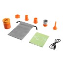 Mini pompa elettrica 3,7 x 4 x 5 cm 400 l/min per gonfiaggio e sgonfiaggio con luce 300 lm e magnete per materassini 1