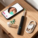 Limpiador de oídos visual con cámara NE3-D WiFi Endoscopio de oídos Full HD Luz LED Puntas de silicona Carga a través de USB-C 2