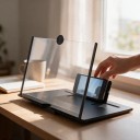 Zwiększacz ekranu telefonu 10 cali HD lupa ze stojakiem na telefon Wysuwana akrylowa soczewka Powiększenie 2–4x do filmów 5