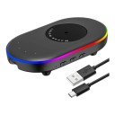 Simulador de movimento do rato Mouse Jiggler com temporizador de 0,5 a 4 h e retroiluminação RGB USB-C contra suspensão e bloqueio do computador 3