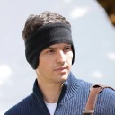 Bandeau d'hiver avec protège-oreilles Doublure en polaire Circonférence de tête 52-64 cm Polyester élastique Unisexe pour le ski et la randonnée 9