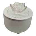 Cat Fountain 1.2 L with Transparent Lotus Spout EU Plug 230 V Pump Filter and Water Recirculation 1