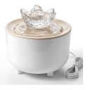 Cat Fountain 1.2 L with Transparent Lotus Spout EU Plug 230 V Pump Filter and Water Recirculation 3