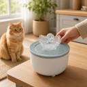 Cat Fountain 1.2 L with Transparent Lotus Sprout USB 5 V Pump Filter and Water Recirculation Water Dispenser 2