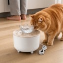 Cat Fountain 1.2 L with Transparent Lotus Sprout USB 5 V Pump Filter and Water Recirculation Water Dispenser 4