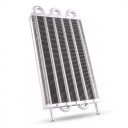 Universal Oil Cooler 6 Rows 393 x 189 x 20 mm Aluminium Silver Kit with 1.2 m Hose and Clamps for Engine, Transmission and Differential 3
