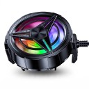 Herní chladič na mobil s ventilátorem a RGB podsvícením Zadní klip se silikonovými podložkami 62,5 x 24 mm USB 5 V Černý pro hraní 1