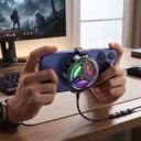 Herní chladič na mobil s ventilátorem a RGB podsvícením Zadní klip se silikonovými podložkami 62,5 x 24 mm USB 5 V Černý pro hraní 9