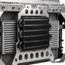 Universal Oil Cooler 8 Rows 393 x 252 x 20 mm Aluminium Black Kit with 1.2 m Hose and Clamps for Engine, Transmission and Differential 3